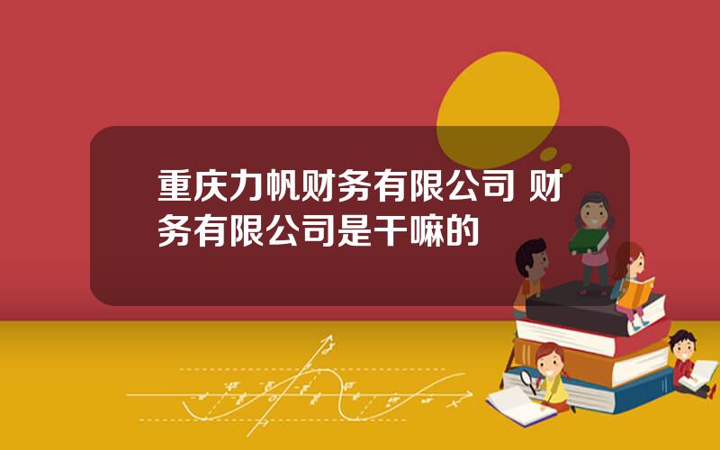 重庆力帆财务有限公司 财务有限公司是干嘛的